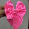 Hair Bow Pins (Satin) - Pink